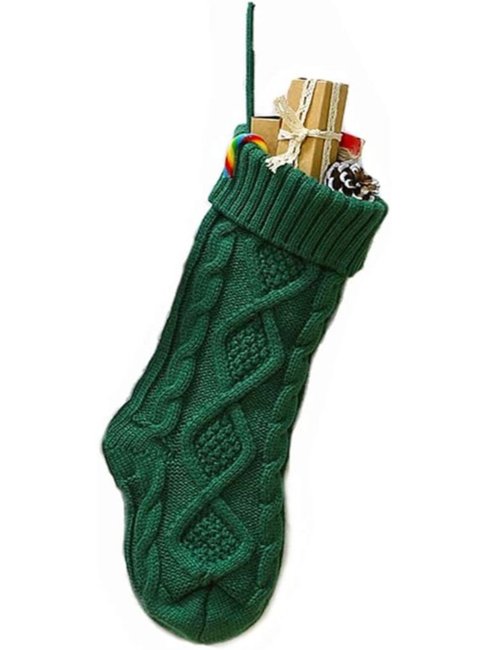 Christmas Stockings Cable Knit Stocking Christmas Decorations Goodie Bags Gift F